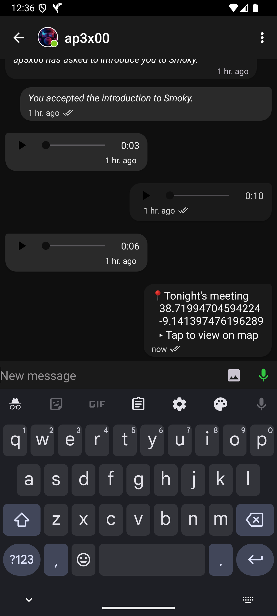 Anonomi Voice Messages
